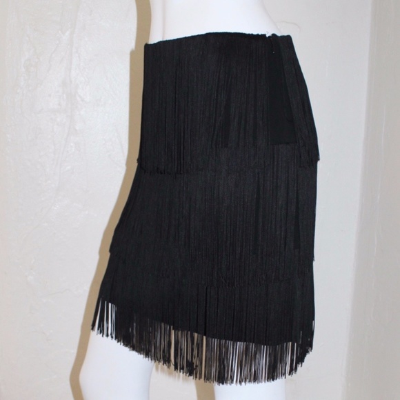 MICHAEL KORS COLLECTION - $1595 HEIDI's Runway BodyCon Flapper Fringe Skirt 6 - Picture 7 of 14